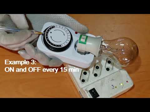 How to Set a Mechanical Timer Socket? 96 switching 24-hour