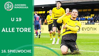 BVB gewinnt 7:1, Leipzig schlägt Wolfsburg | Alle Tore A-Junioren Bundesliga Woche 16