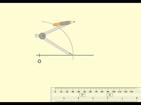 60 fokos szög szerkesztése