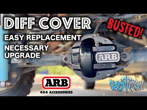 Jeep Wrangler Diff Cover Busted! - ARB Differential Cover Replacement and Upgrade