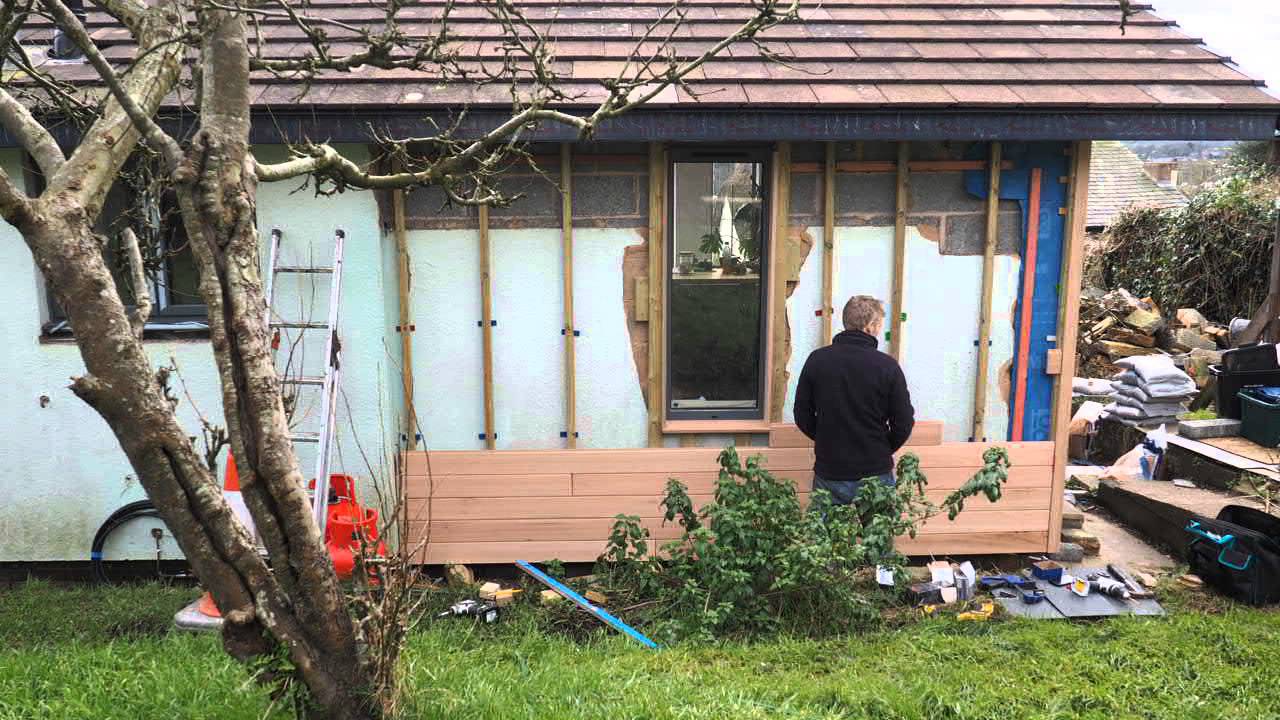 Timber cladding timelapse - Red Grandis