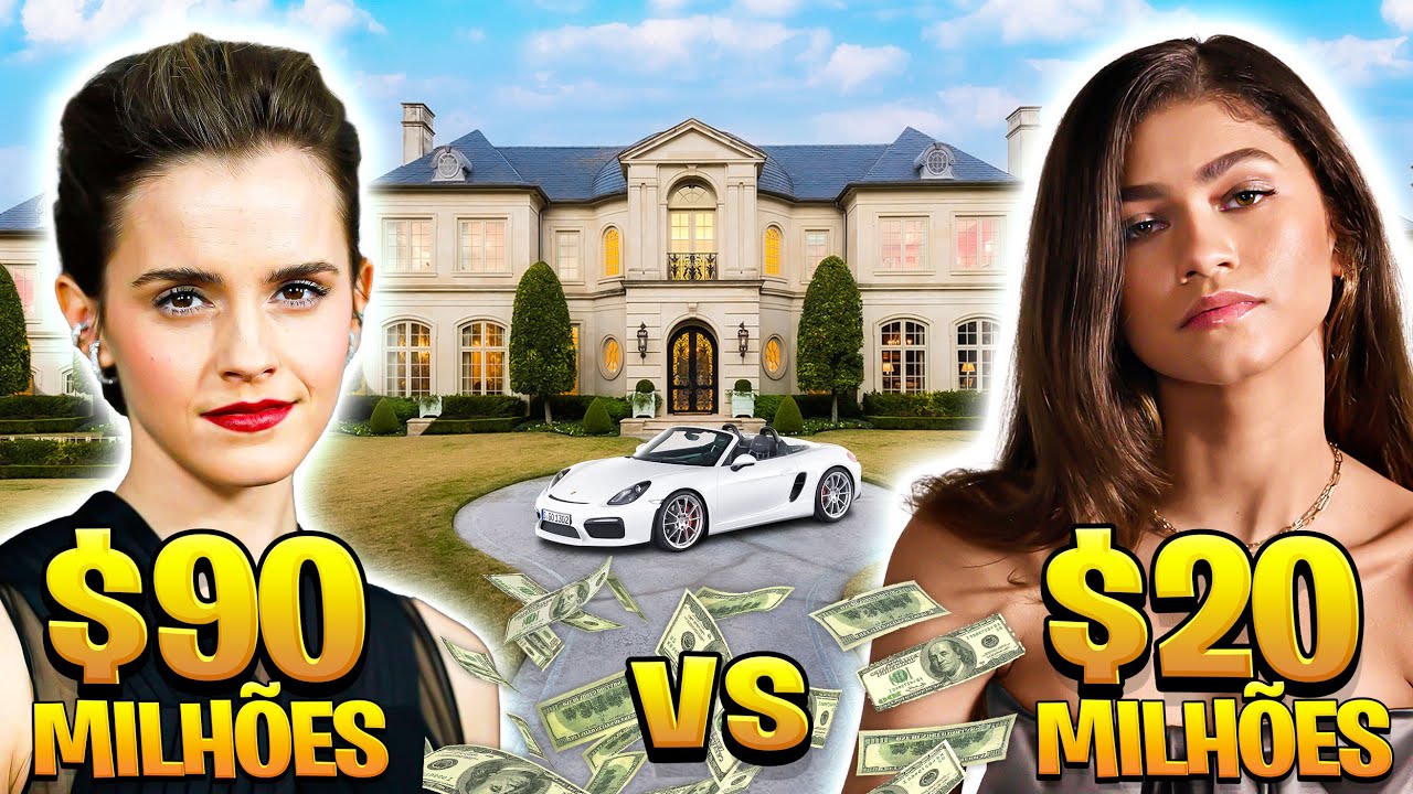 Qual das atrizes possui uma vida mais luxuosa: Emma Watson ou Zendaya? (casas, luxos, fortuna...)