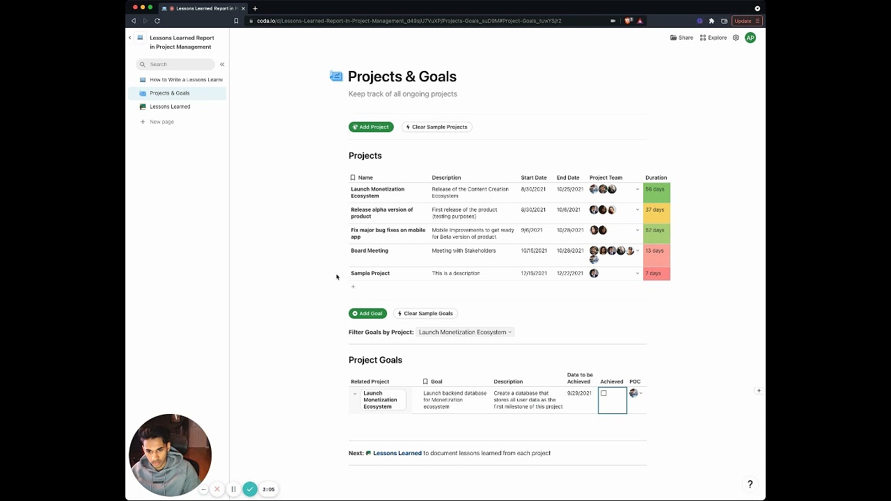 Lessons Learned Report Template Walkthrough