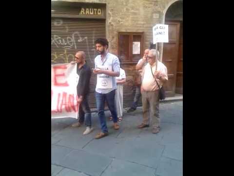 presidio Lega Nord a Siena 21 luglio 2017