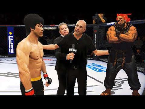 UFC4 Bruce Lee vs Akuma (Street Fighter EA Sports UFC 4