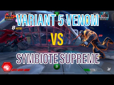 Variant 5 Venom vs Symbiote Supreme | Marvel Contest Of Champions