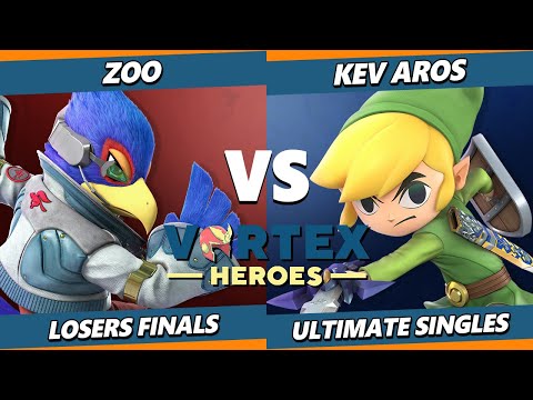Vortex Heroes Losers Finals - Zoo (Falco, Mii Brawler) Vs. Kev_Aros (Toon Link) SSBU Ultimate