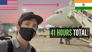 $455 USA to INDIA Flight 🇺🇸🇮🇳 I'm back!