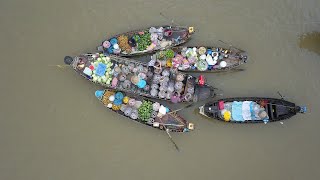 A floating market in Mekong Delta &ndash; Travel To Vietnam