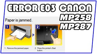 Service Printer Canon mP258 mP287 Error E03