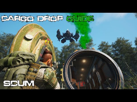 How To Loot Cargo Drops & Surviving Drop Ships - SCUM GUIDE v1.0
