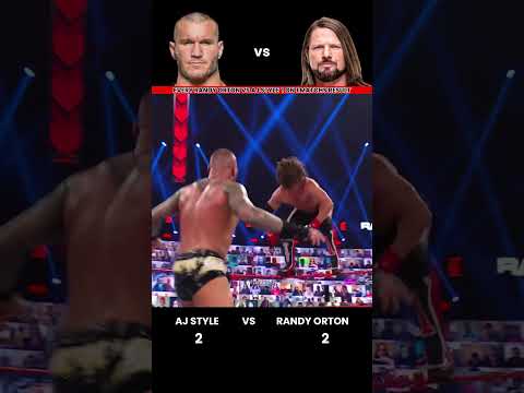 Every Randy Orton vs AJ Style 1 vs 1 Match Result Edit 💥 #wwe