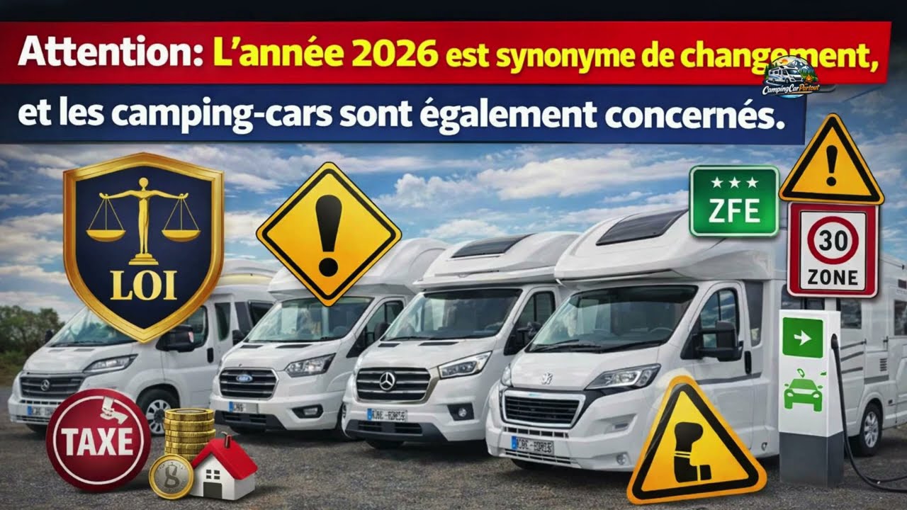 Camping-caristes, préparez-vous : ce qui change en 2026 !