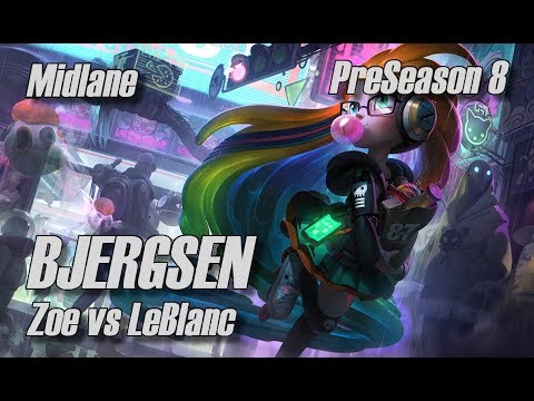 Bjergsen - Zoe vs LeBlanc Midlane - PreSeason 8