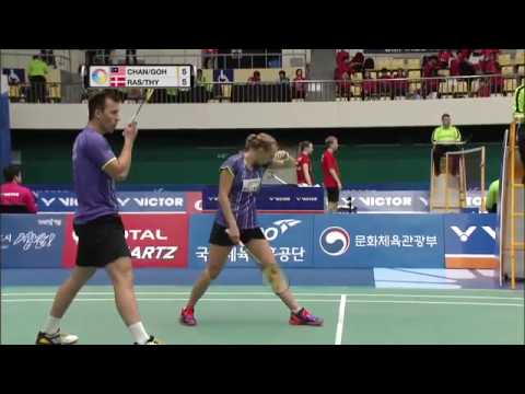 Victor Korea Open 2016 | Badminton QF M4-XD | Chan/Goh vs Ras/Thy