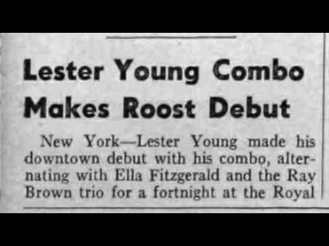 Ella Fitzgerald jams with Lester Young's band - 1948