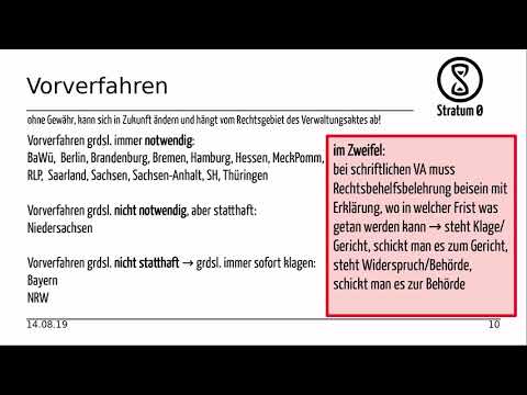 Talk: Rechtsfoo – der Widerspruch im Verwaltungsrecht (Feli)