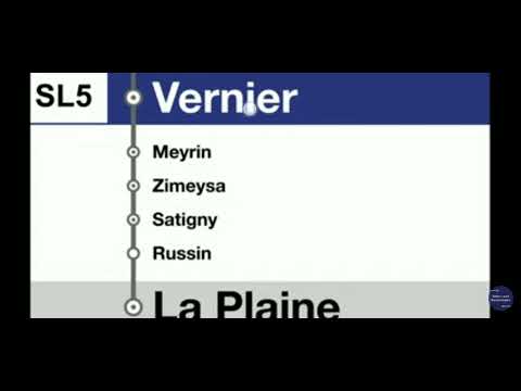 Ligne SL5 La-Plaine - Geneve est un Gare Cornavin