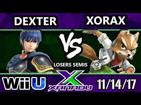 S@X 228 Smash 4 - Dexter (Marth) Vs. Xorax (Fox) - SSB4 Losers Semis - Smash for Wii U.