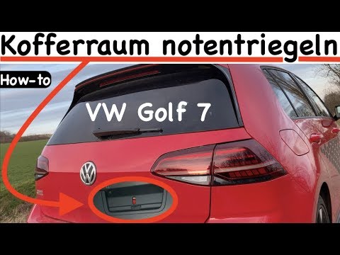 VW tailgate emergency release: Emergency trunk release - it's that easy!