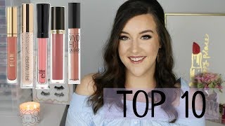 TOP 10 UNDER $10 | GLOSSY LIPS