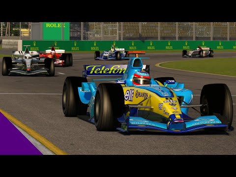 2004 Formula 1 race at Albert Park - Driven by Artificial Intelligence