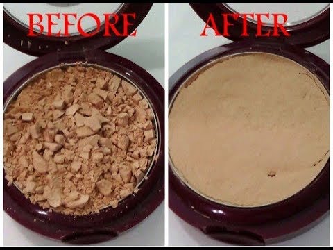 MAKEUP HACK: How To Fix a Broken Compact Powder Without Using Rubbing Alcohol./PRINCESS EMELDA/