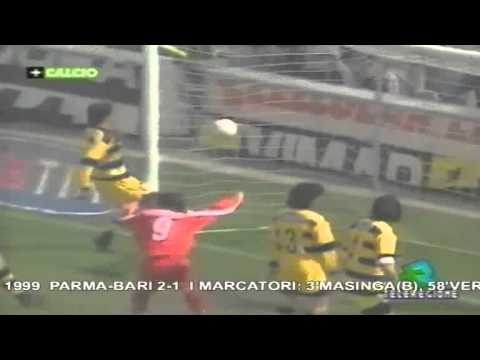 Serie A 1998-1999, day 25 Parma - Bari 2-1 (Masinga, Veron, Crespo)