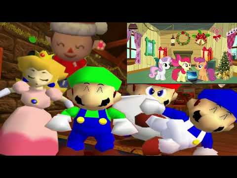 Cutie Mark Crusaders React To SM64 Christmas 2015 - Christmas Crazies