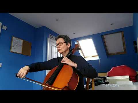 Bach Cello Suite No 1 in G Major - Menuet II - adult cello learner 22 months