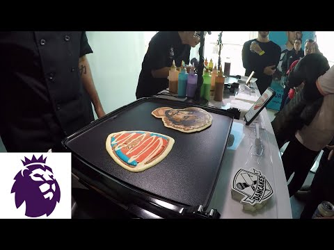 Making Premier League pancake art with Dancakes at NYC Premier League Fan Fest | NBC Sports