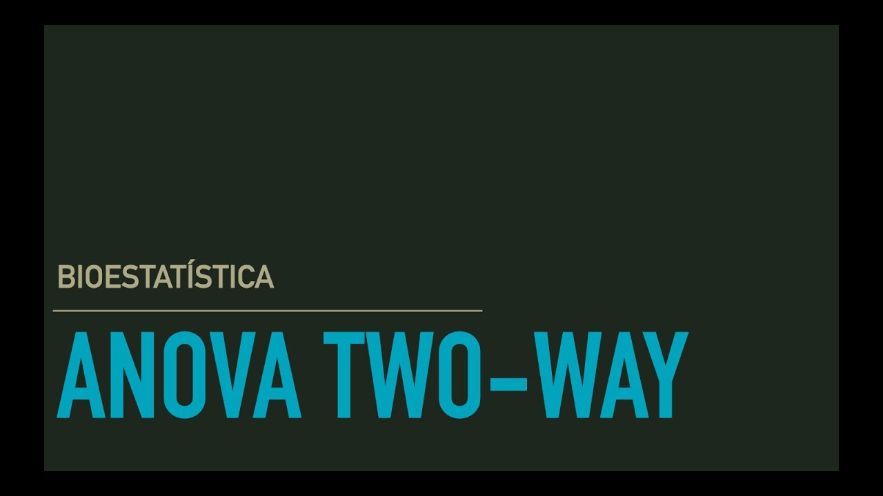 Aula 12: ANOVA Two-way simples e com medidas repetidas