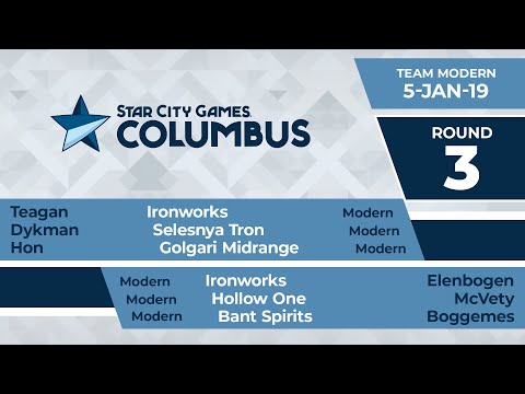 SCGCOL: Round 3 - Tegan, Dykman, Hon vs Elenbogan, McVety, Boggemes | Team Modern