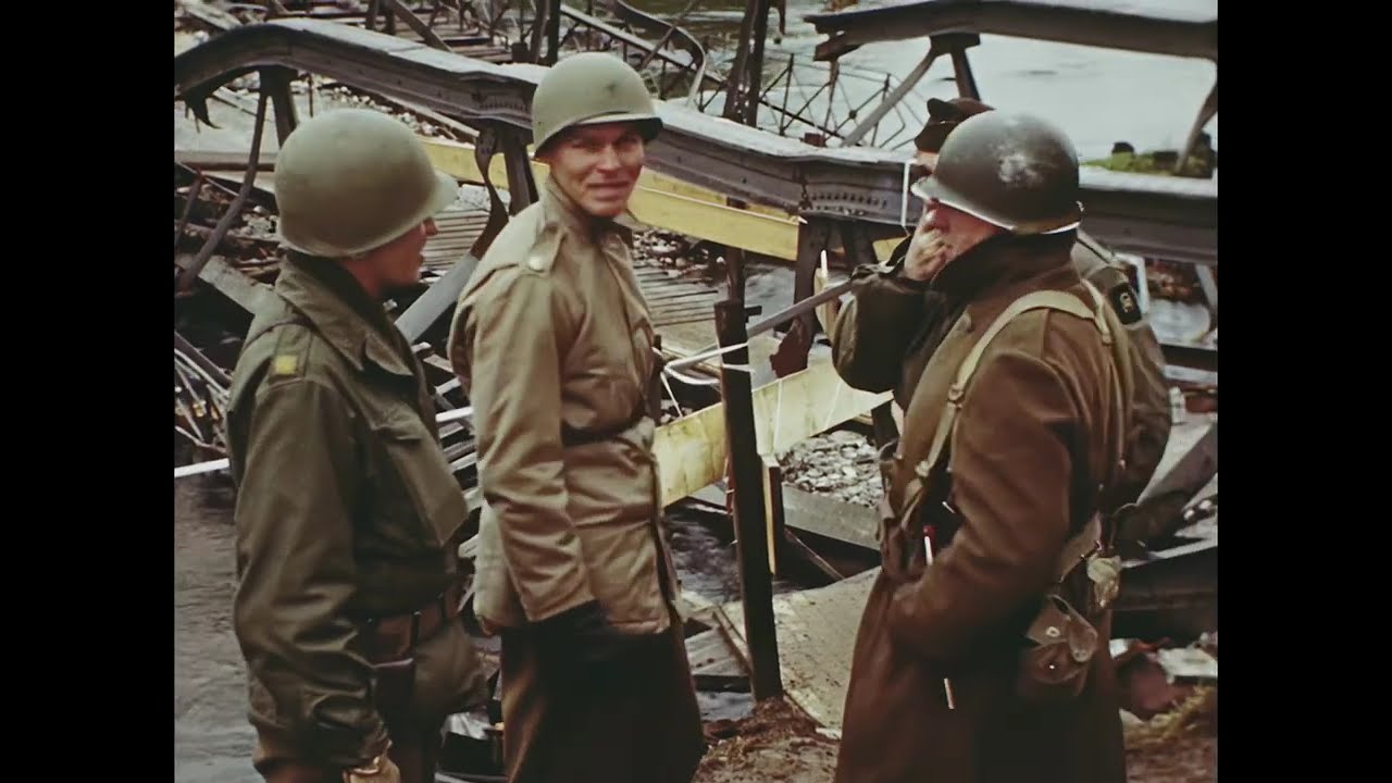 Rare WW2 Color Film Torgau & Dachau Liberation