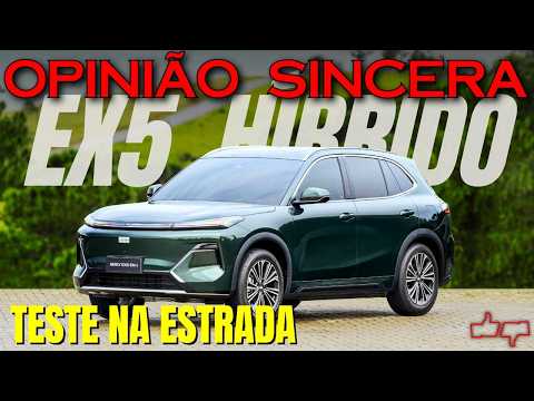 Geely EX5 Híbrido na ESTRADA! Fica sem bateria? Perde potência? Gasta muito? Testamos TUDO!