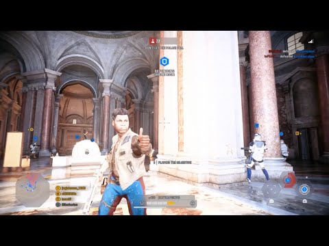 Star Wars Battlefront II (Galactic assault ) HUMAN SHIELD WALL!!!!