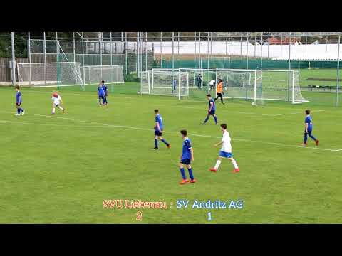 Fußball: U15-Meisterschaftsspiel-Highlights: SVU Liebenau vs. SV Andritz AG (3:2): 27.09.2020, 14:30