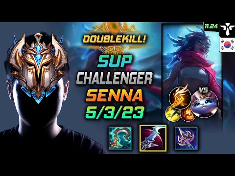 Challenger Senna Support vs Yuumi - 챌린저 서폿 세나 월식 기발 - LOL KR 11.24