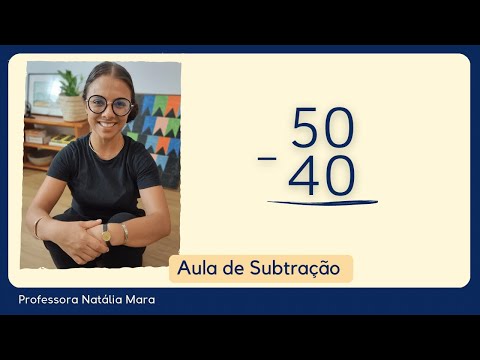 50-40 | 50 menos 40 | Aula com exercícios de subtração tipo kumon de matemática