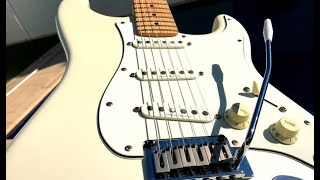 Video thumbnail for Squier Deluxe Stratocaster - Demo, Pickup Position Sounds and Fun by Perth Guitar