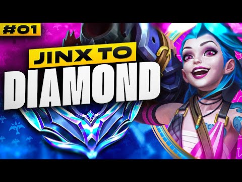 How to Play Jinx in Low Elo - Jinx Unranked to Diamond #1 | Jinx ADC Gameplay Guide