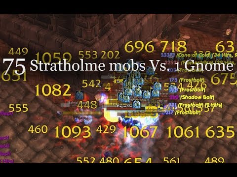 Mage Vs. World #4 - 75 mobs in 2 pulls in Stratholme (Strat UD) - Classic WoW