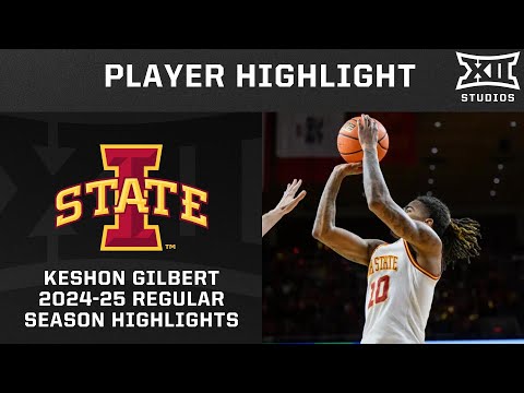 Keshon Gilbert 2024-25 Regular Season Highlights | Big 12 Basketball