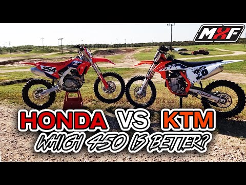 2022 KTM 450SX-F VS 22’ HONDA CRF450R | Dirt Bike Comparison