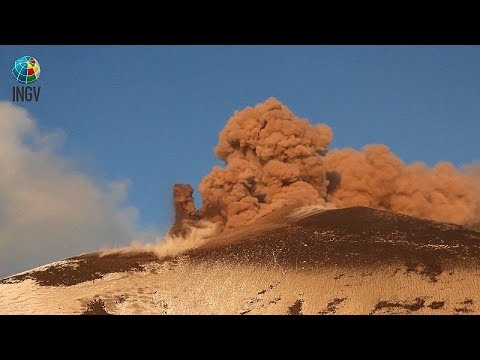 Video Thumbnail: Etna in action: spectacular eruption and diverted flights
