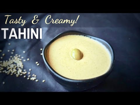 Easy Tahini Sauce Recipe - Tasty and Creamy Tahini Dip  - Sesame / Til Sauce Recipe