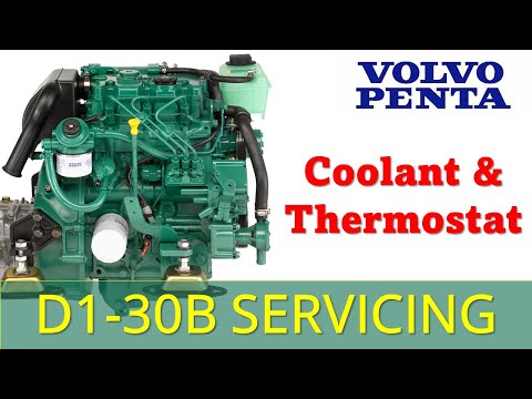 Small boat engine servicing - How to drain coolant & how to change a thermostat