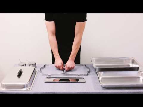 Folding Frame 8 Qt. Economy Full Size Stainless Steel Chafing Dish Assembly