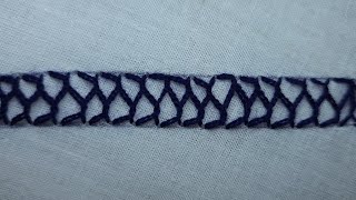 Hand Embroidery- Border Line Stitch || Basic Border Line Stitch For Beginners || Easy Border Stitch
