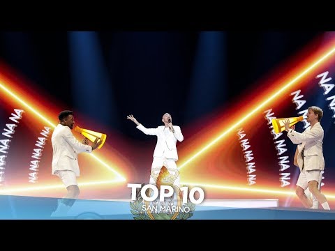 San Marino in Eurovision - My Top 10 (2008-2019)